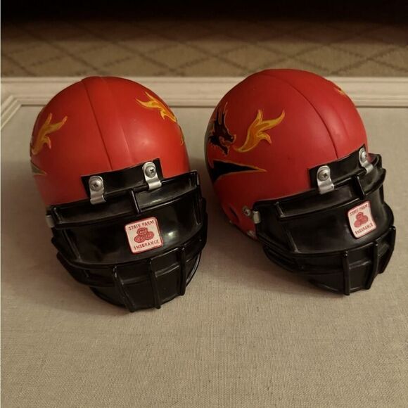 Vintage NY Dragons Indoor Football Team Helmet piggy banks - early 2000s - Picture 7 of 9